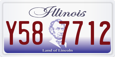 IL license plate Y587712