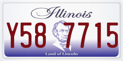 IL license plate Y587715