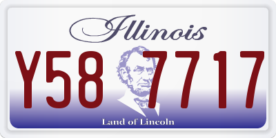 IL license plate Y587717