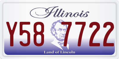 IL license plate Y587722