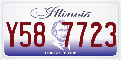 IL license plate Y587723