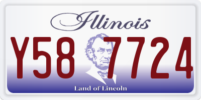 IL license plate Y587724