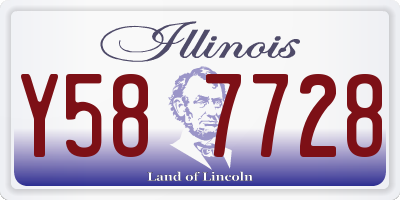 IL license plate Y587728