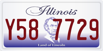 IL license plate Y587729