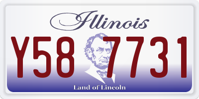 IL license plate Y587731