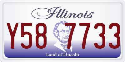 IL license plate Y587733