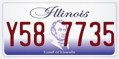 IL license plate Y587735
