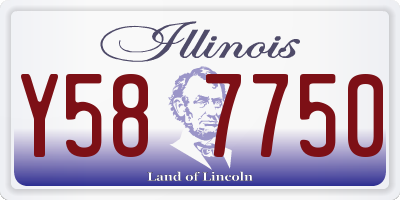 IL license plate Y587750
