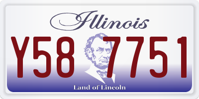 IL license plate Y587751