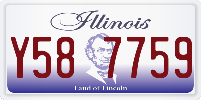 IL license plate Y587759