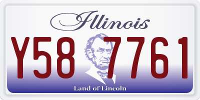 IL license plate Y587761