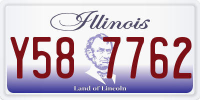 IL license plate Y587762