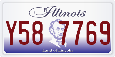 IL license plate Y587769