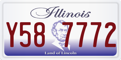 IL license plate Y587772