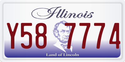 IL license plate Y587774