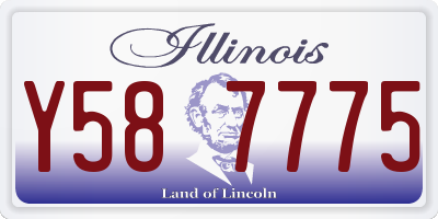 IL license plate Y587775