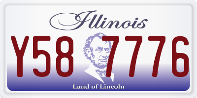 IL license plate Y587776