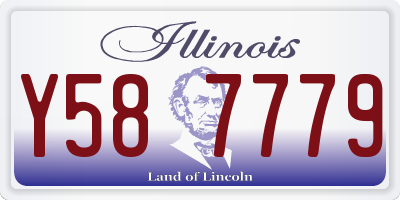 IL license plate Y587779