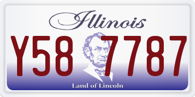 IL license plate Y587787