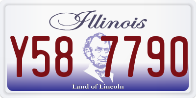 IL license plate Y587790