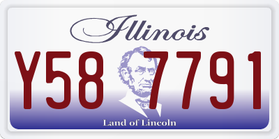IL license plate Y587791