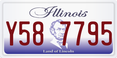 IL license plate Y587795