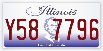 IL license plate Y587796