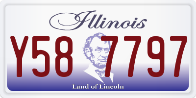 IL license plate Y587797