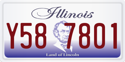 IL license plate Y587801