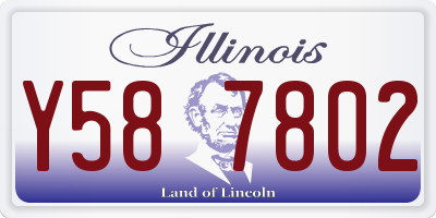 IL license plate Y587802