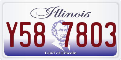 IL license plate Y587803
