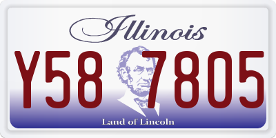 IL license plate Y587805