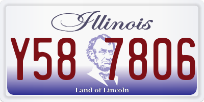 IL license plate Y587806