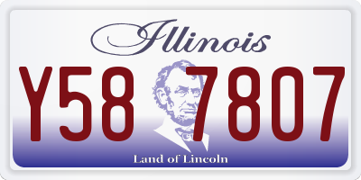 IL license plate Y587807