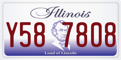 IL license plate Y587808