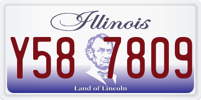 IL license plate Y587809