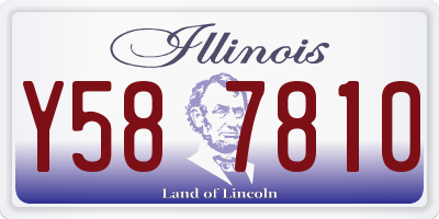 IL license plate Y587810