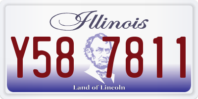 IL license plate Y587811