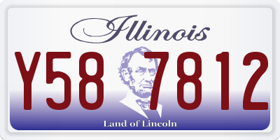 IL license plate Y587812
