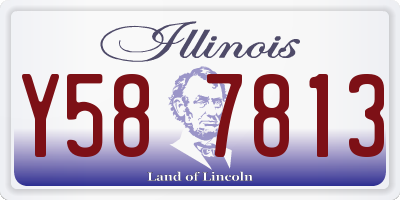 IL license plate Y587813
