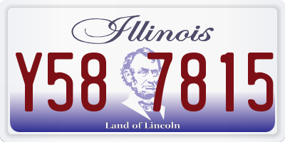 IL license plate Y587815