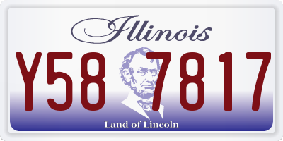 IL license plate Y587817