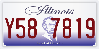 IL license plate Y587819