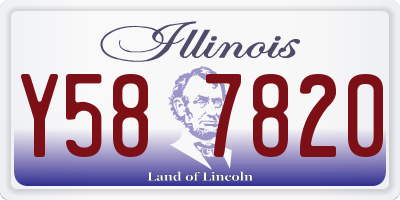 IL license plate Y587820