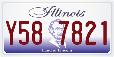 IL license plate Y587821