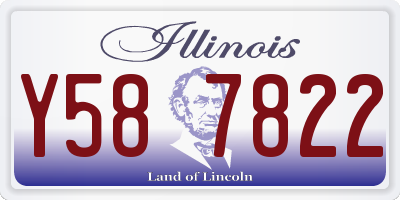 IL license plate Y587822