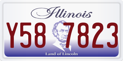 IL license plate Y587823