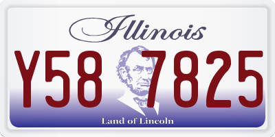 IL license plate Y587825