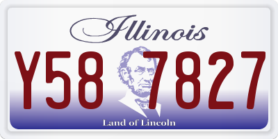 IL license plate Y587827