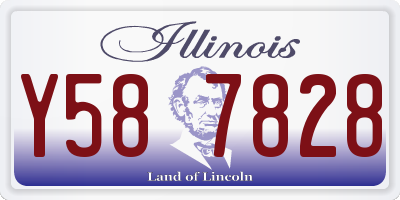 IL license plate Y587828